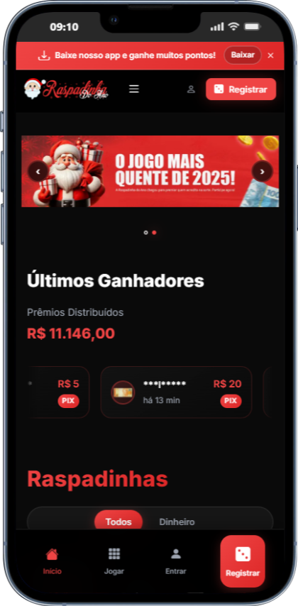 Sistema de Raspadinha Digital Vermelha - Plataforma iGaming Broker Soft